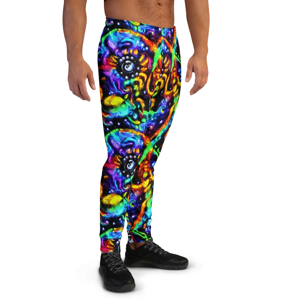 Infinite Colorstorm on Men's Joggers — Right