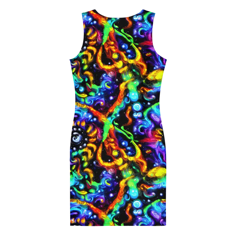 Infinite Colorstorm on Bodycon Dress — Back