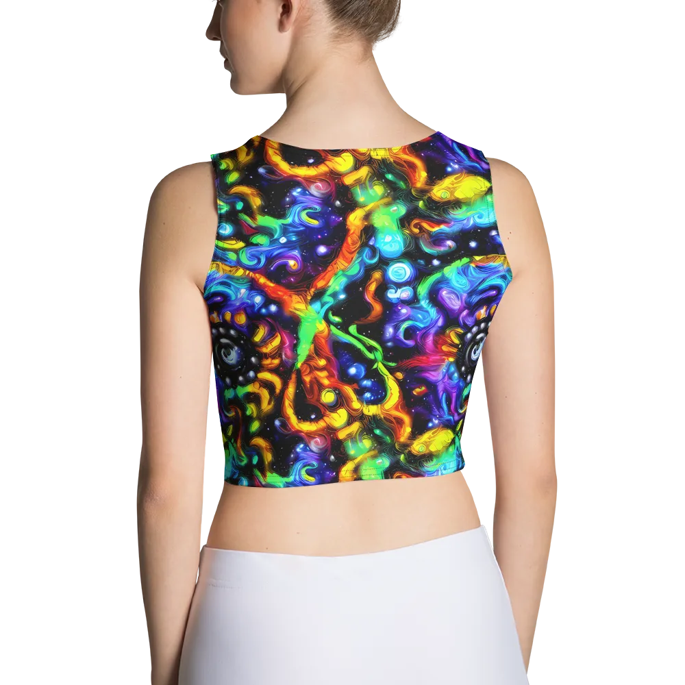 Infinite Colorstorm on Crop Top — Back