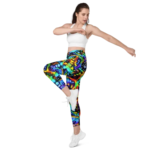 Infinite Colorstorm on a Leggings with Pockets
