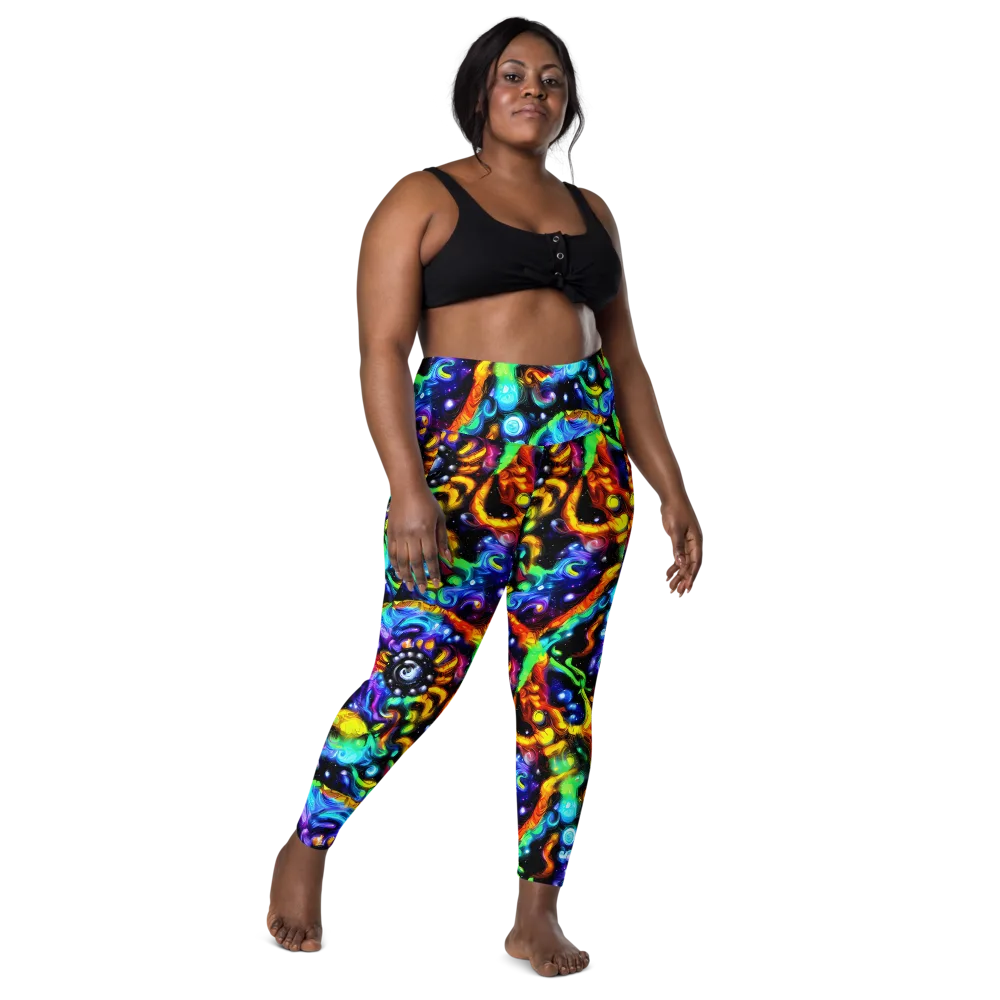 Infinite Colorstorm on Leggings with Pockets — Front