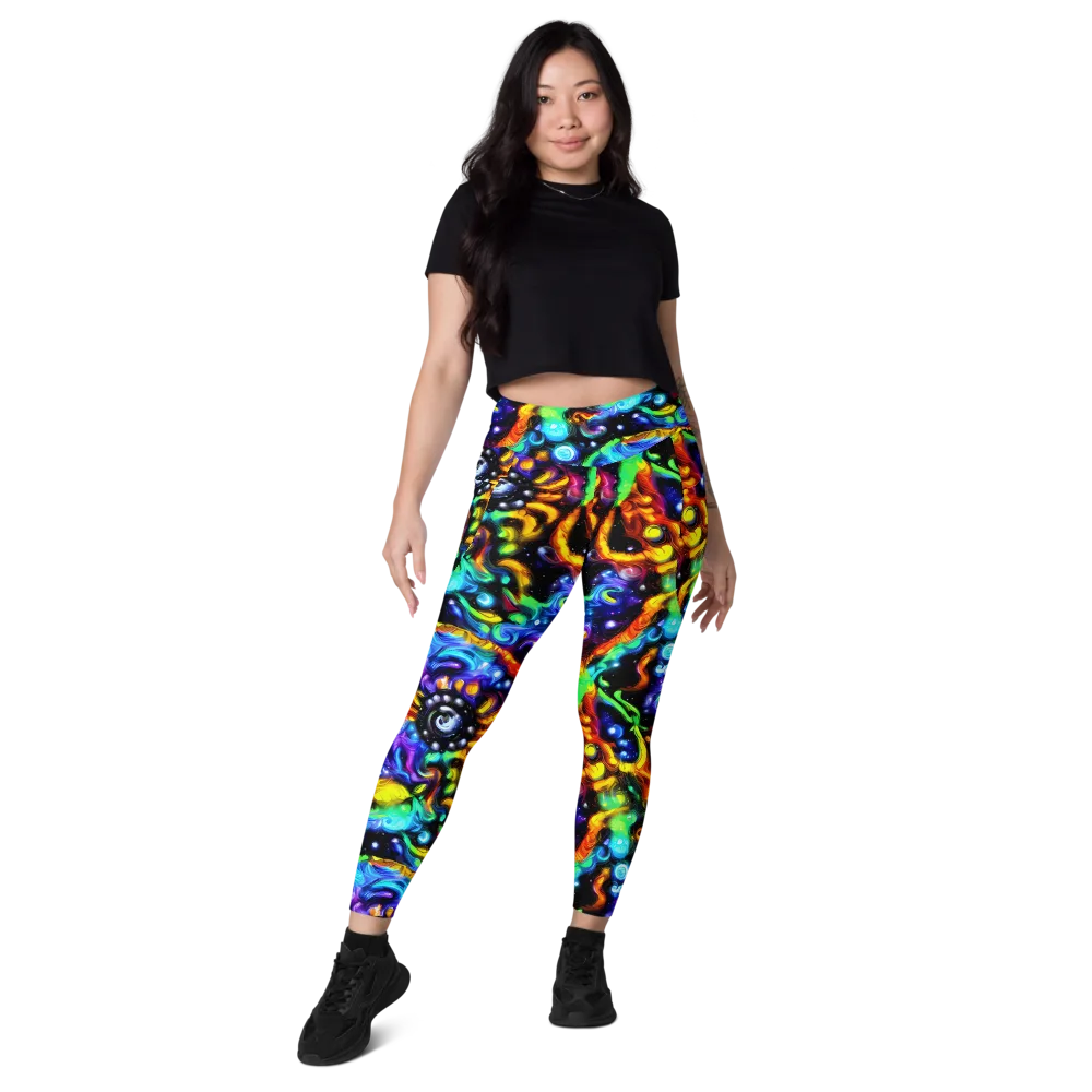 Infinite Colorstorm on Leggings with Pockets — Front