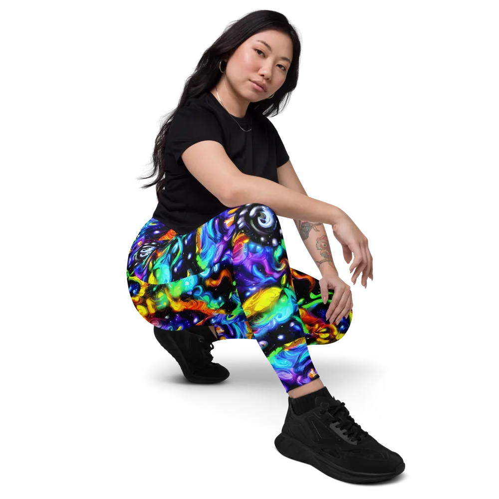 Infinite Colorstorm on Leggings with Pockets — Right Front