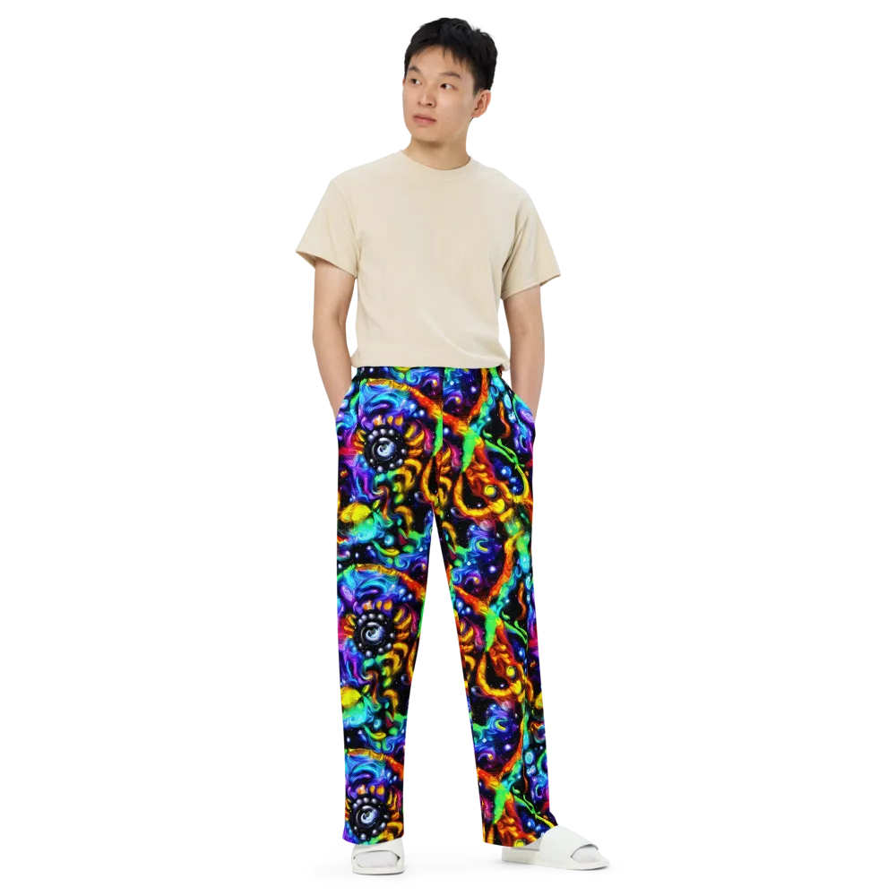 Infinite Colorstorm on Wide-Leg Pants — Front