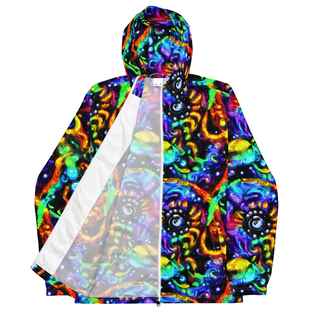 Infinite Colorstorm on Men's Windbreaker — Front