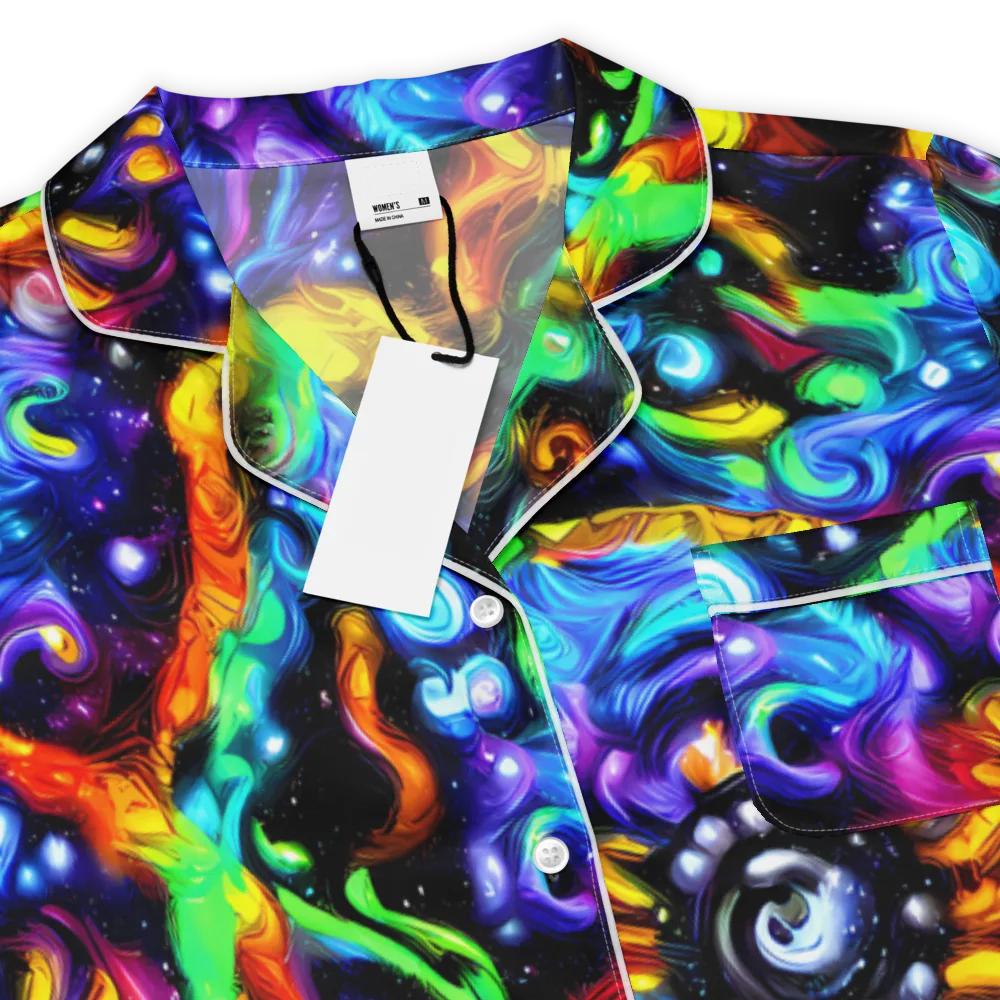 Infinite Colorstorm on Women's Short Sleeve Pajama Top — Product details