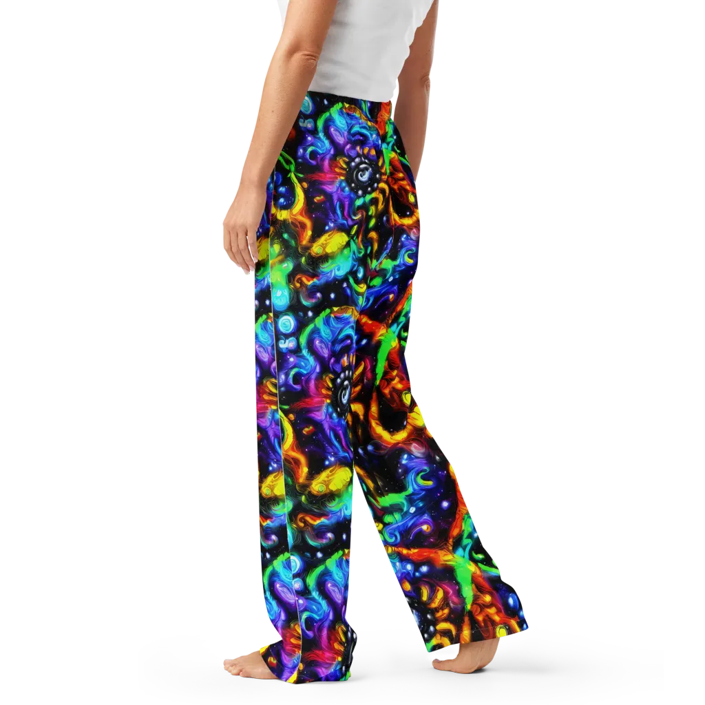 Infinite Colorstorm on Women's Pajama Pants — Left
