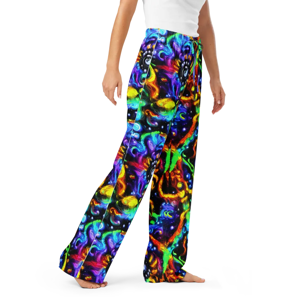 Infinite Colorstorm on Women's Pajama Pants — Right Front
