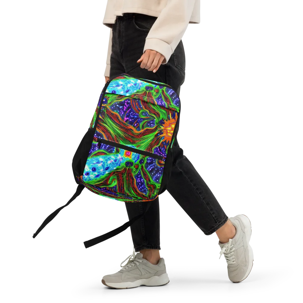 Fluorescent Eden on Utility Backpack — Front