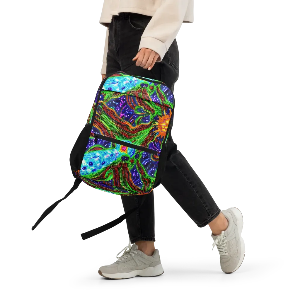 Fluorescent Eden on Utility Backpack — Front