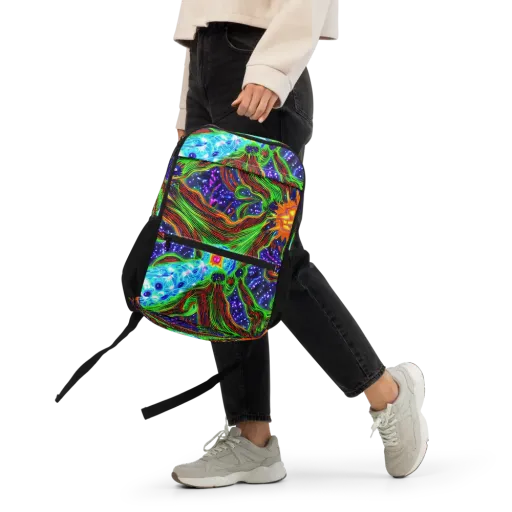 Fluorescent Eden on a Utility Backpack