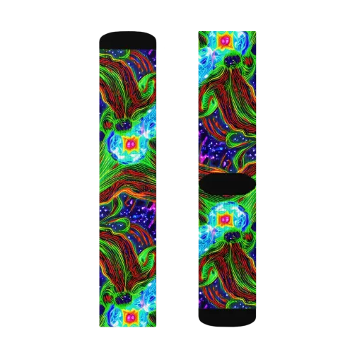 Fluorescent Eden on a Socks