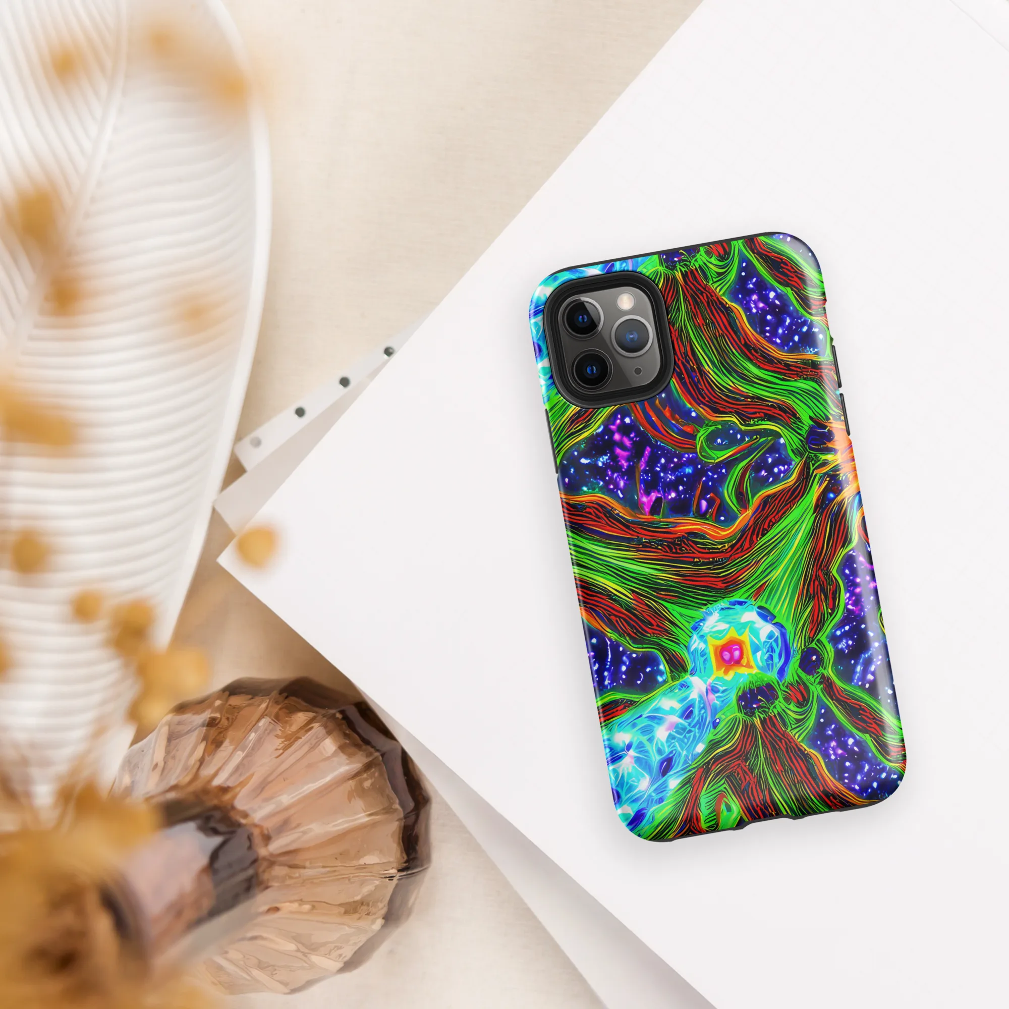 Fluorescent Eden on Tough Case for iPhone® — Front