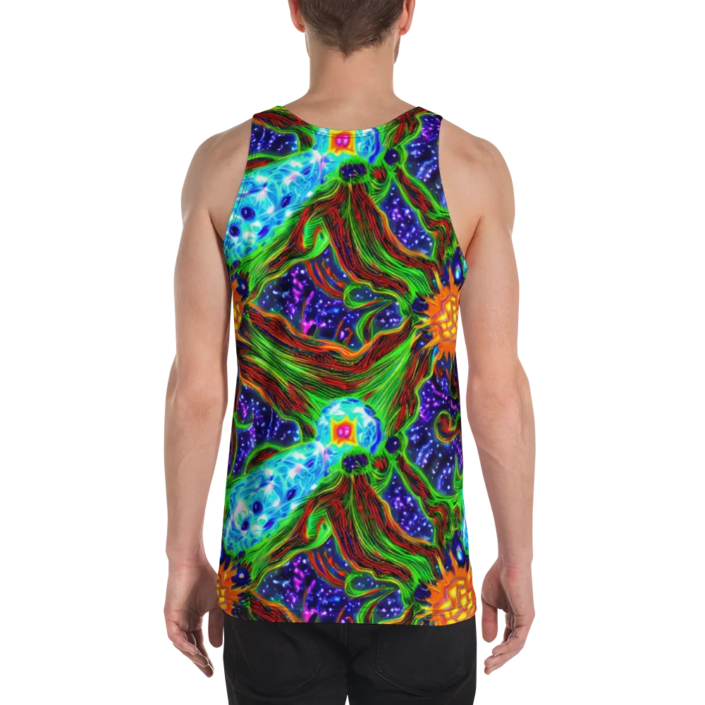 Fluorescent Eden on Men's Tank Top — Back