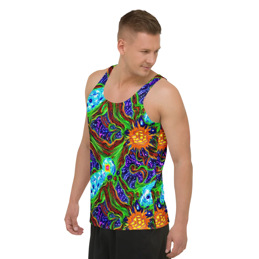 Fluorescent Eden on Men's Tank Top — Left Front