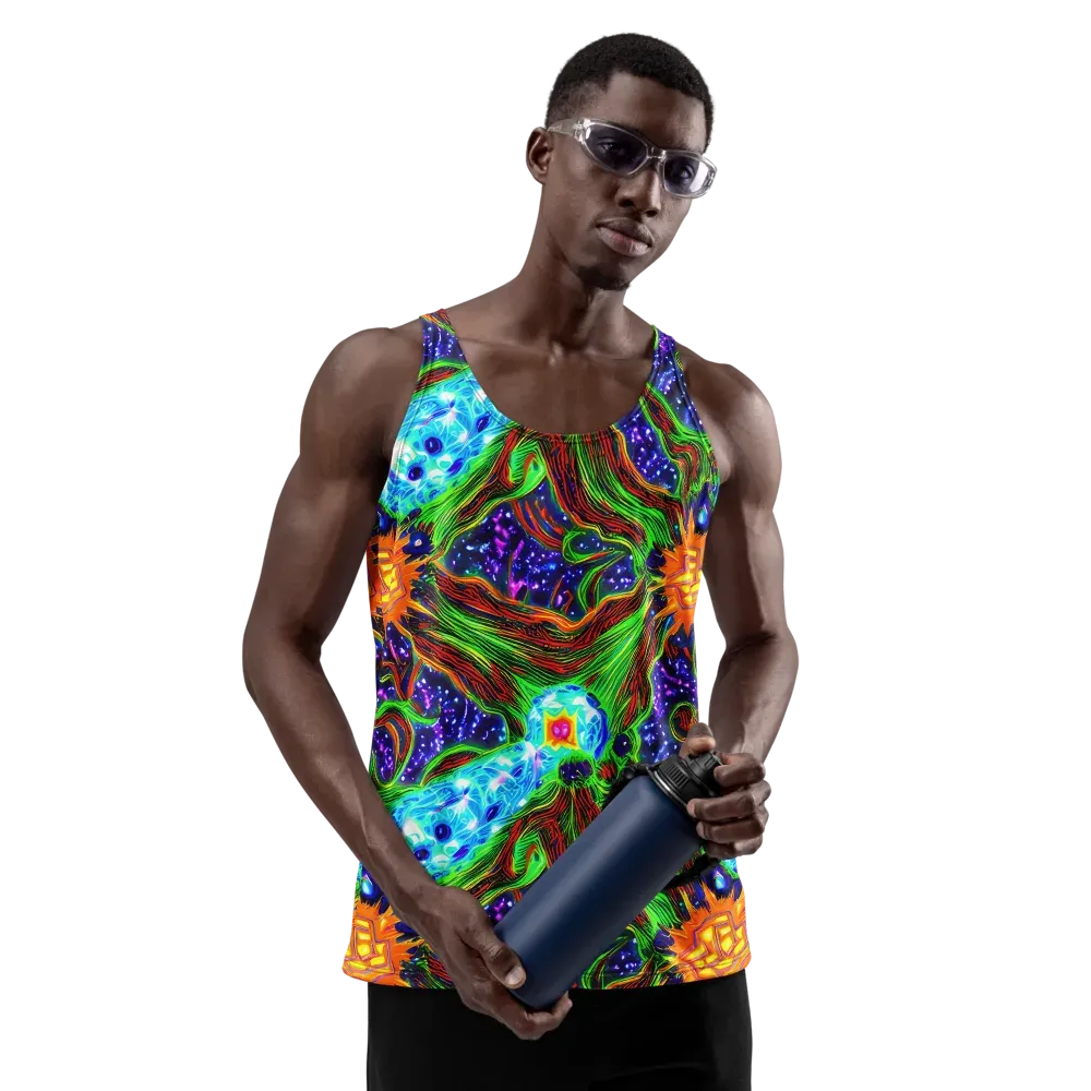 Fluorescent Eden on Men's Tank Top — Front