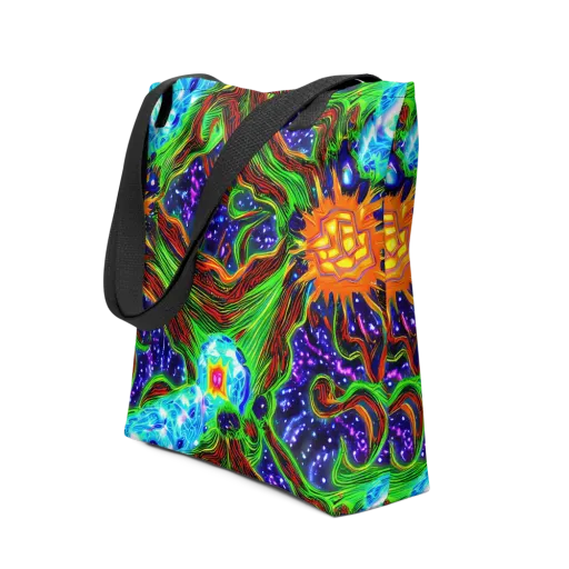 Fluorescent Eden on a Tote Bag
