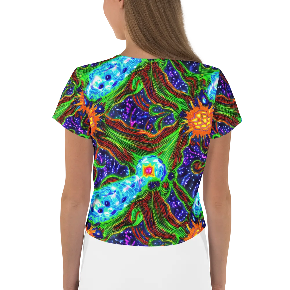 Fluorescent Eden on Crop Tee — Back