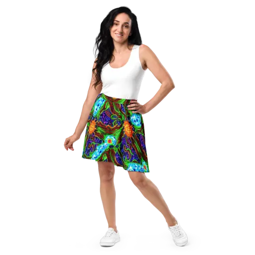 Fluorescent Eden on a Skater Skirt