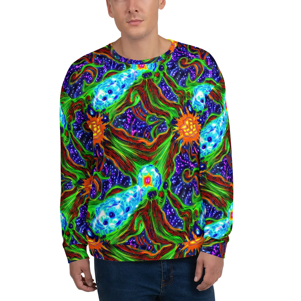 Fluorescent Eden on Sweatshirt — Front
