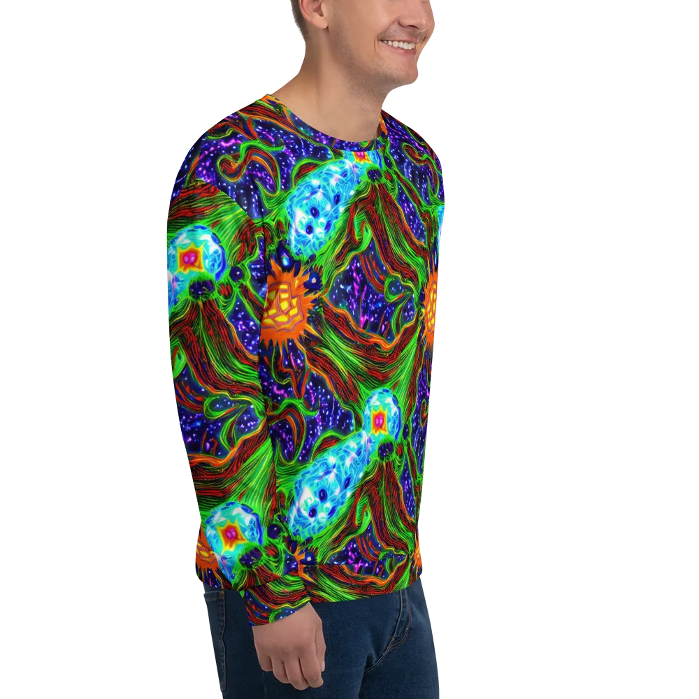 Fluorescent Eden on Sweatshirt — Right Front