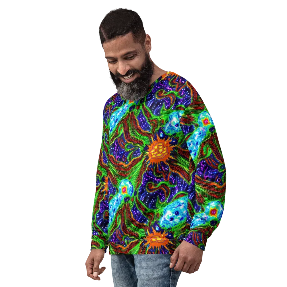 Fluorescent Eden on Sweatshirt — Left Front