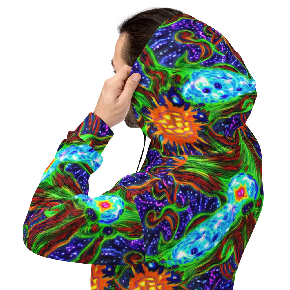 Fluorescent Eden on Hoodie — Back
