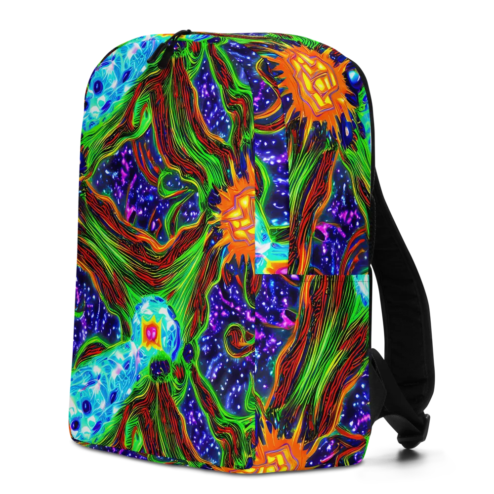 Fluorescent Eden on Minimalist Backpack — Left