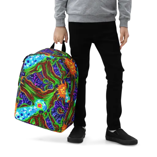 Fluorescent Eden on a Minimalist Backpack