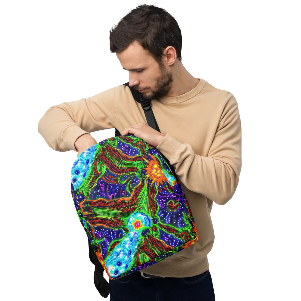 Fluorescent Eden on Minimalist Backpack — Front