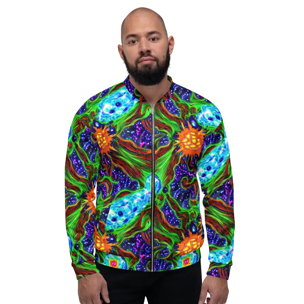 Fluorescent Eden on Bomber Jacket — Front