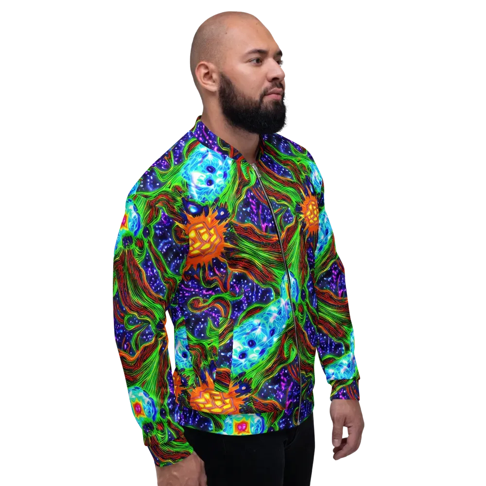 Fluorescent Eden on Bomber Jacket — Right