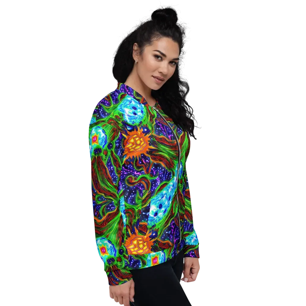 Fluorescent Eden on Bomber Jacket — Right