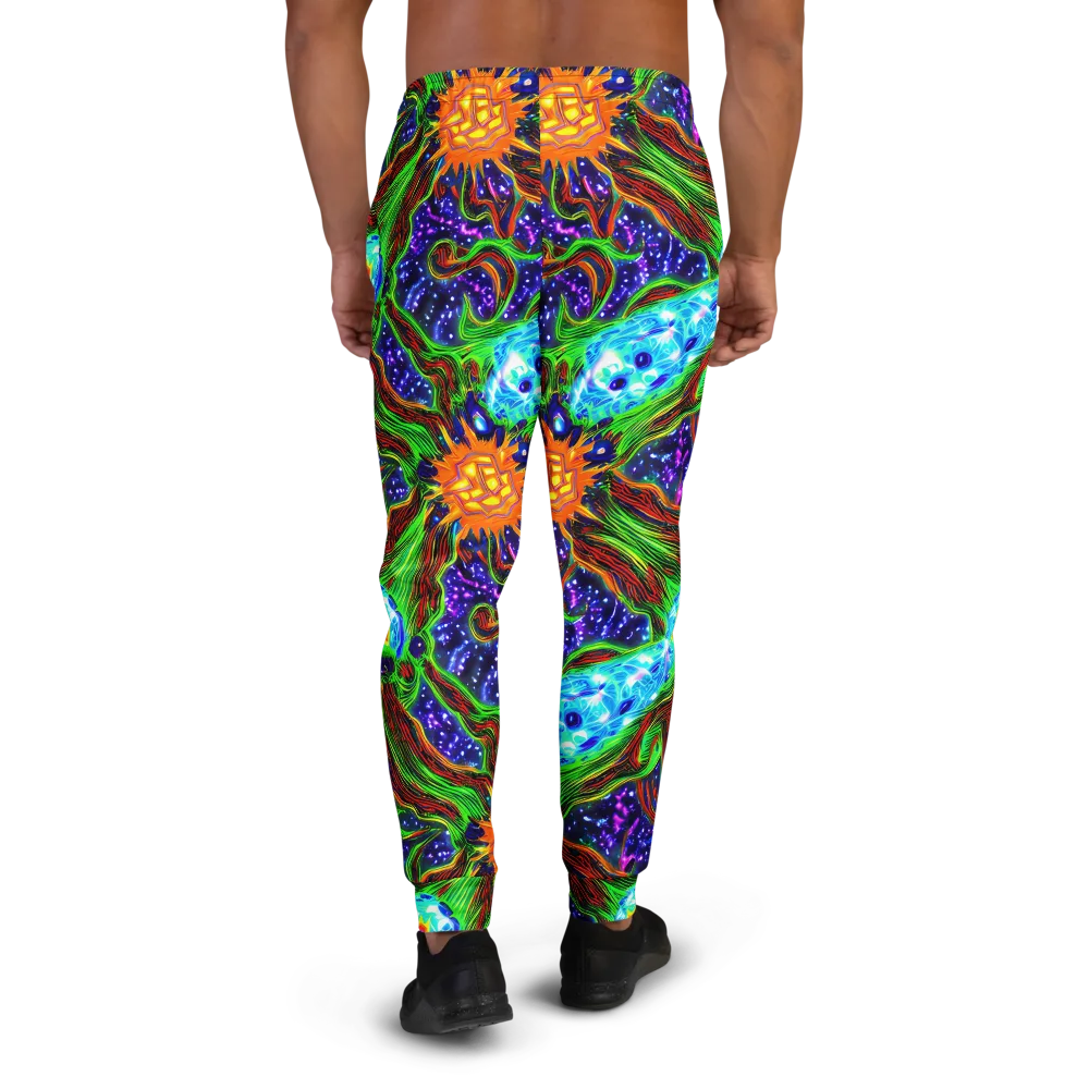 Fluorescent Eden on Men's Joggers — Back