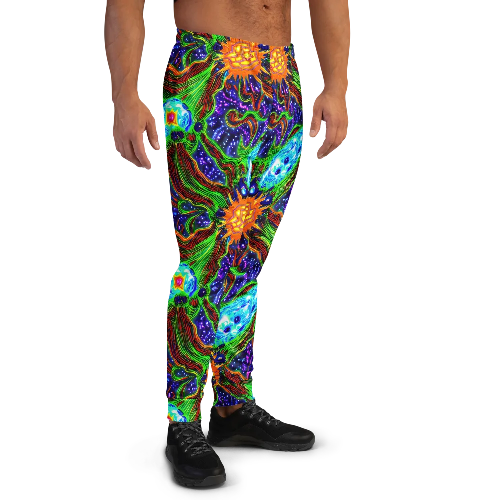 Fluorescent Eden on Men's Joggers — Right