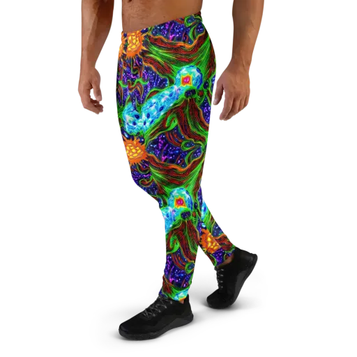 Fluorescent Eden on a Men's Joggers