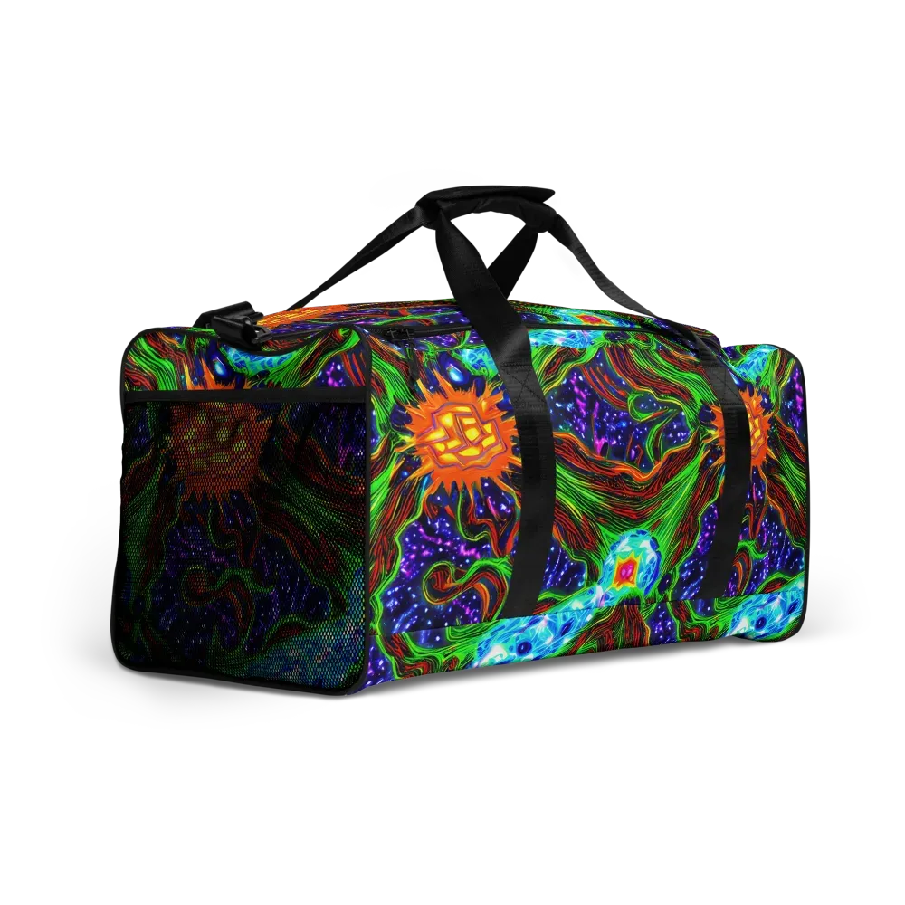 Fluorescent Eden on Duffle Bag — Right Front