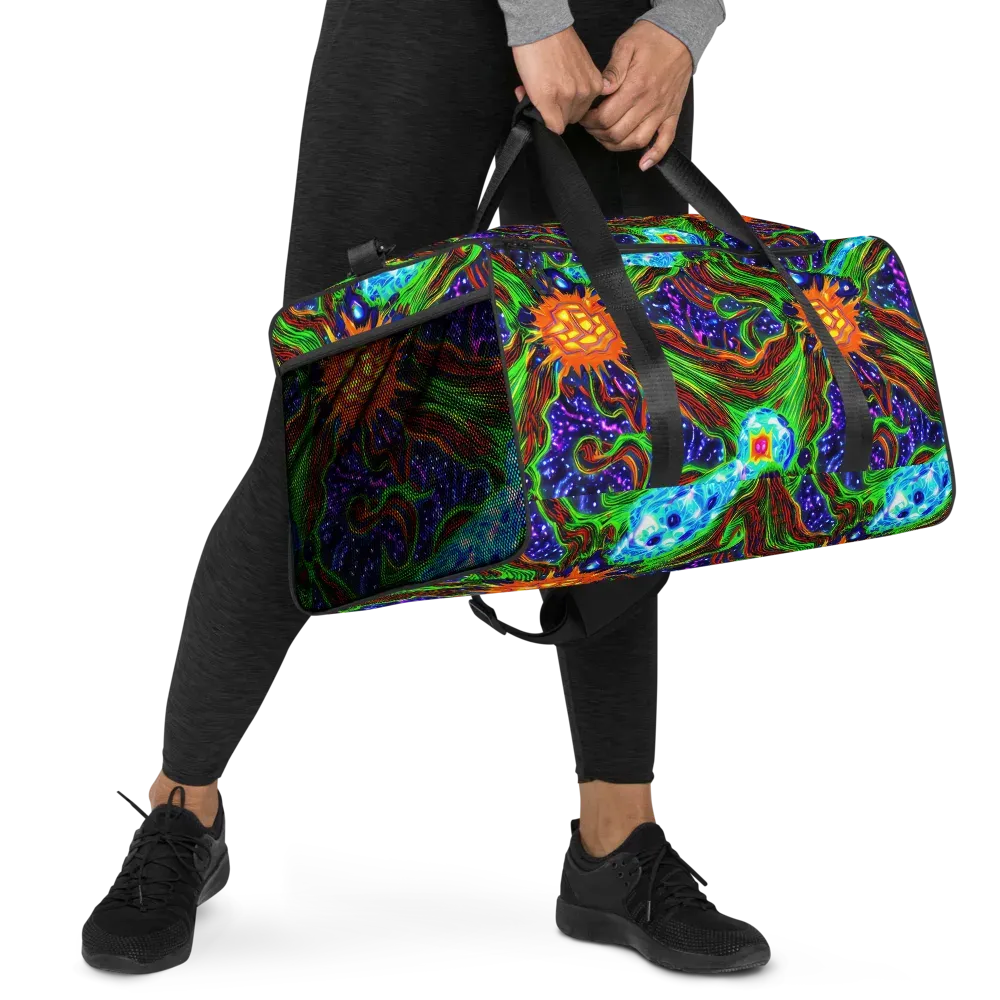 Fluorescent Eden on Duffle Bag — Right Front