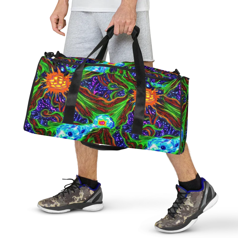 Fluorescent Eden on Duffle Bag — Front