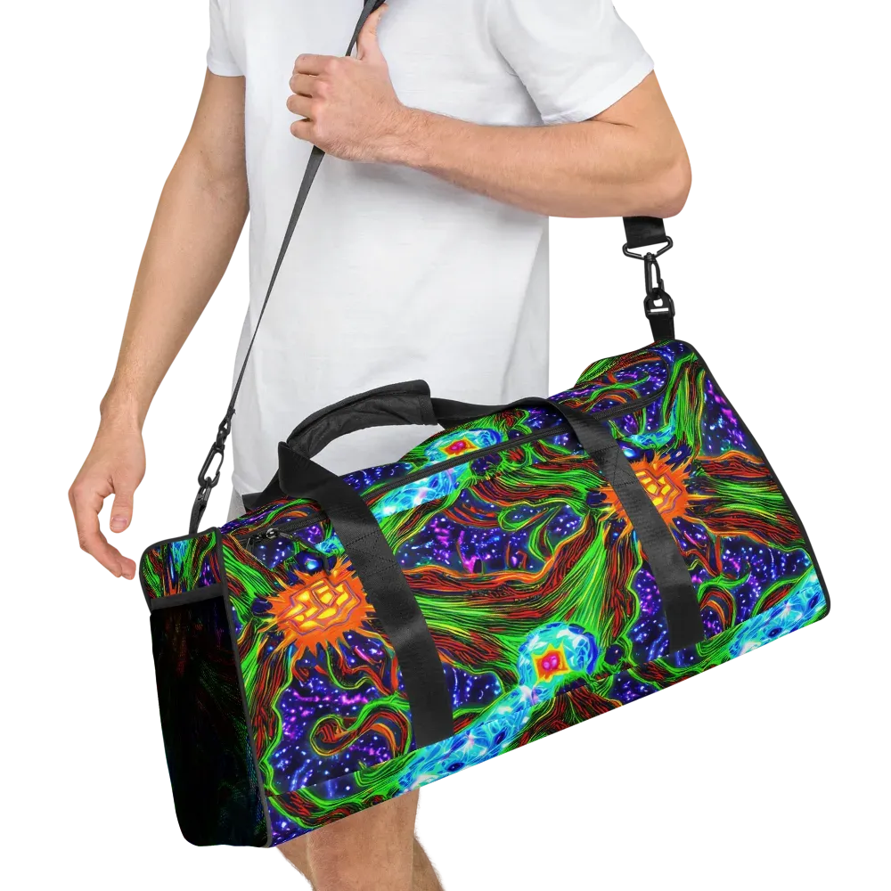 Fluorescent Eden on Duffle Bag — Right Front