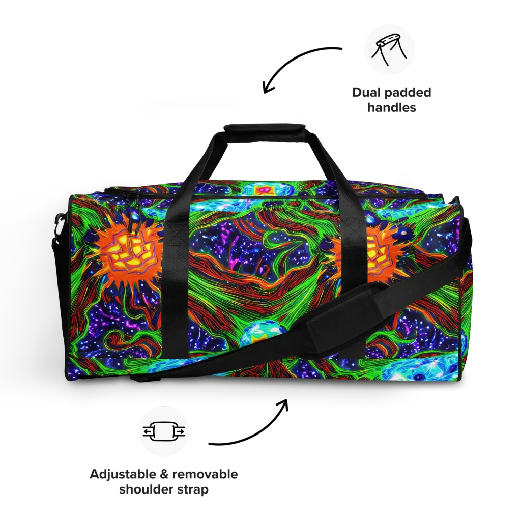 Fluorescent Eden on Duffle Bag — Front