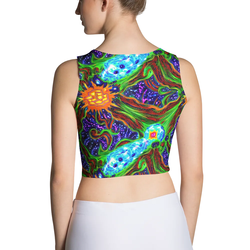 Fluorescent Eden on Crop Top — Back