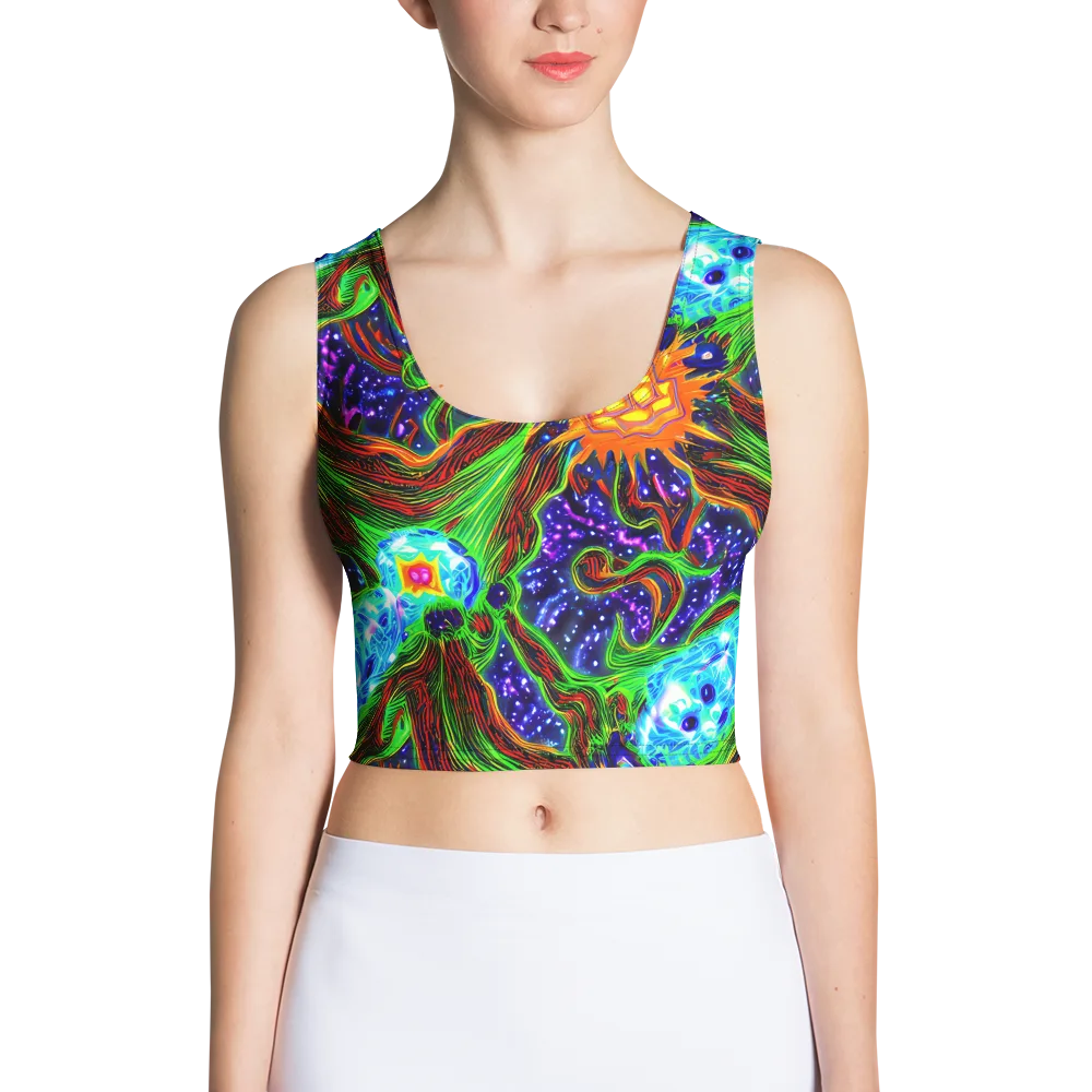 Fluorescent Eden on Crop Top — Front