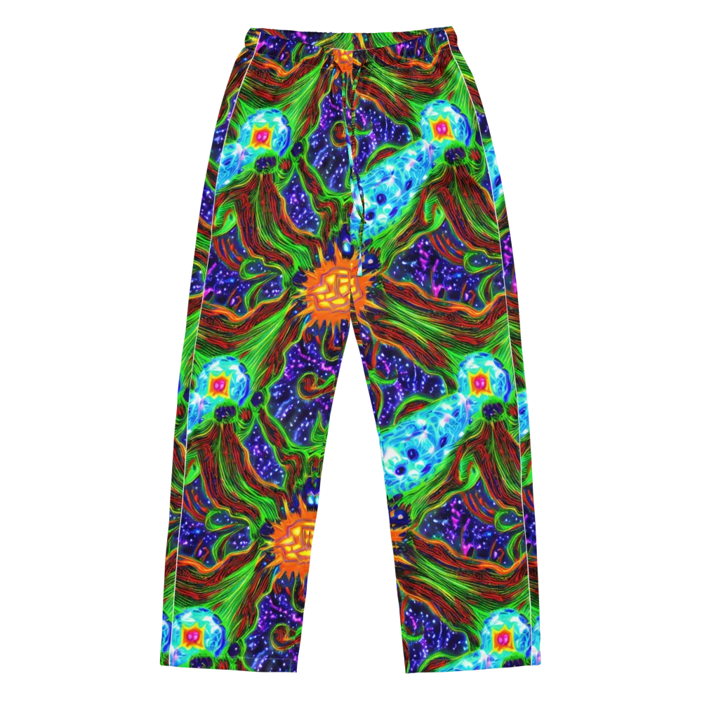 Fluorescent Eden on Women's Pajama Pants — Front