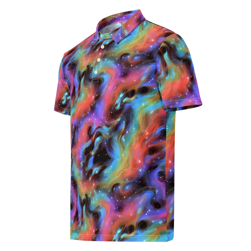 Starfire Drift on Men's Slim Fit Polo Shirt — Left Front