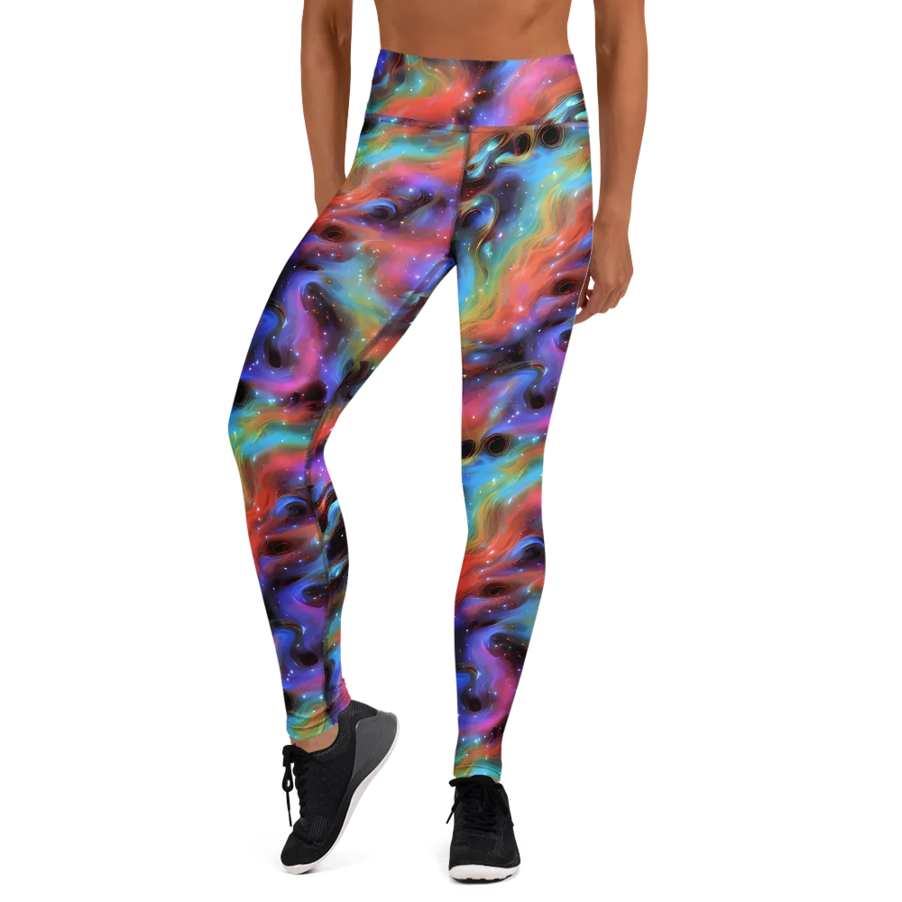 Starfire Drift on Yoga Leggings — Front