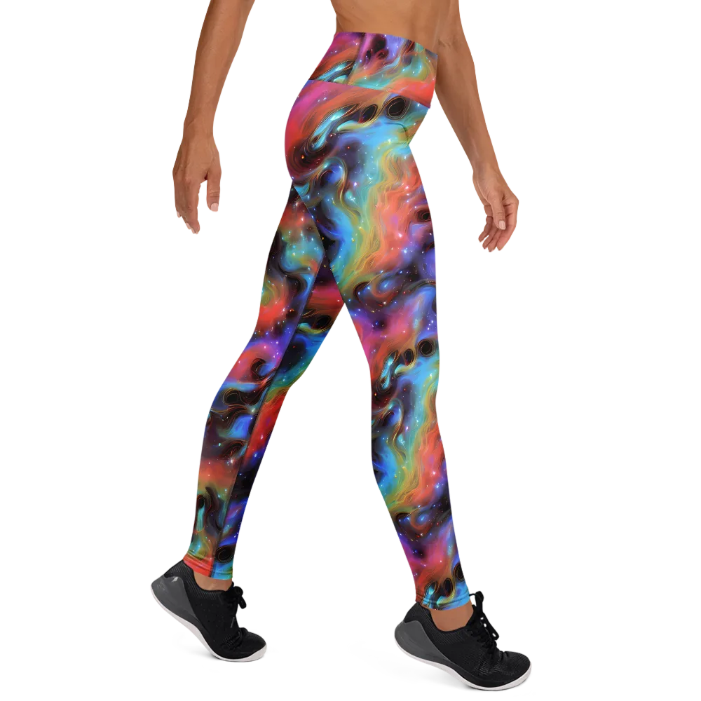 Starfire Drift on Yoga Leggings — Right