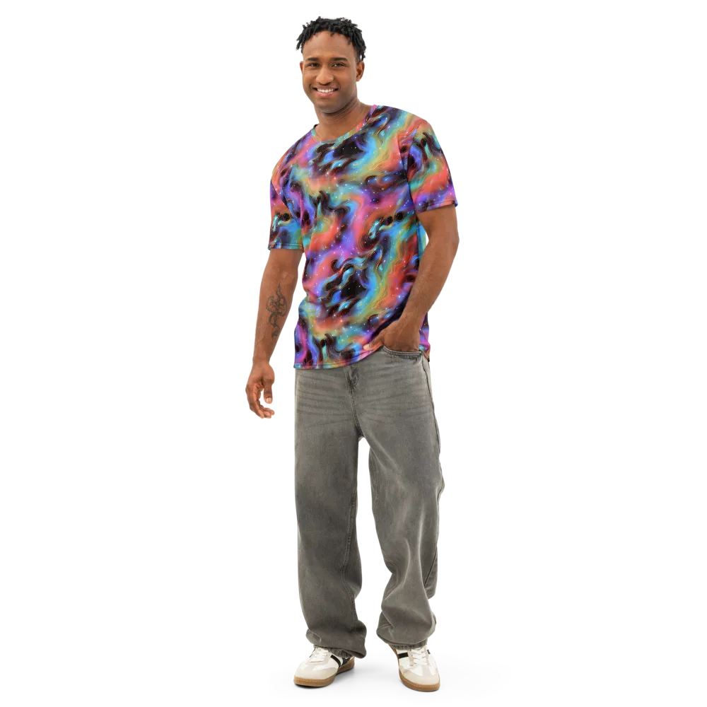 Starfire Drift on Men's Cotton Crew Neck T-Shirt — Front