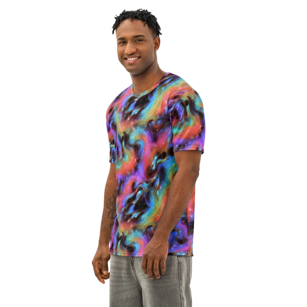Starfire Drift on Men's Cotton Crew Neck T-Shirt — Left Front
