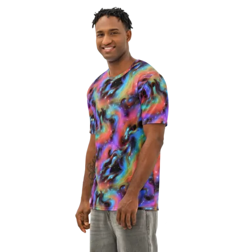 Starfire Drift on a Men's Cotton Crew Neck T-Shirt